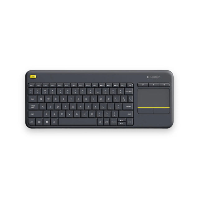 Logitech K400 Plus Wireless TV Keyboard with Touchpad, Available now from TaMiMi Projects in Qatar.