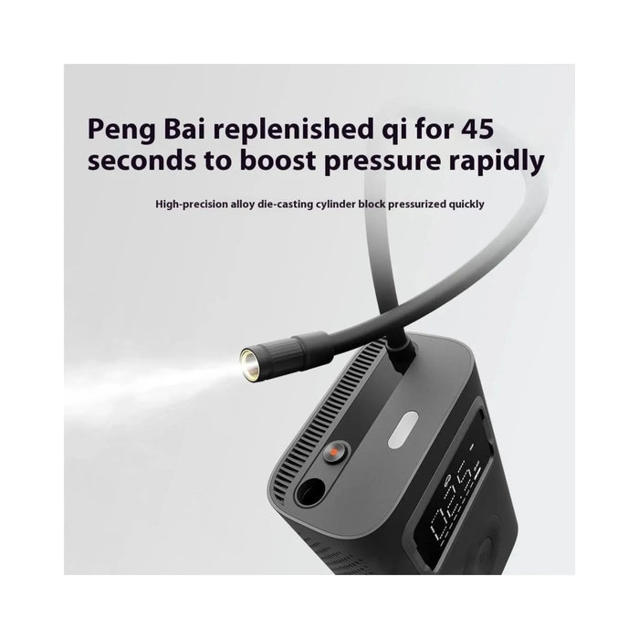 Xiaomi Portable Electric Air Compressor 2
inflates up to 16 tires on a single full charge, Available from TaMiMi Projects in Qatar.