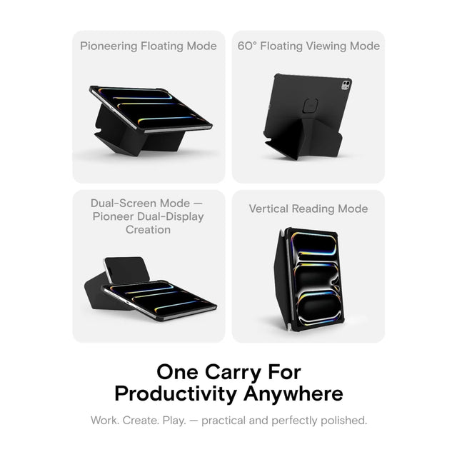 ‫كفر موفت Dynamic Folio للايباد برو ١١ من تميمي بروجكتس في قطر. حماية زوايا وأكثر من ٢٠ زاوية مشاهدة مع حامل مغناطيسي. 
