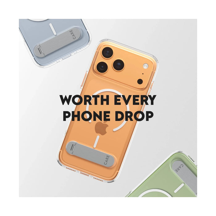 PanzerGlass Case for iPhone 17 Pro w. Kickstand & MagSafe - Clear
Available now from TaMiMi Projects in Qatar.