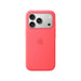 Apple iPhone 17 Pro Silicone Case with MagSafe in Guava. TaMiMi Projects Qatar.