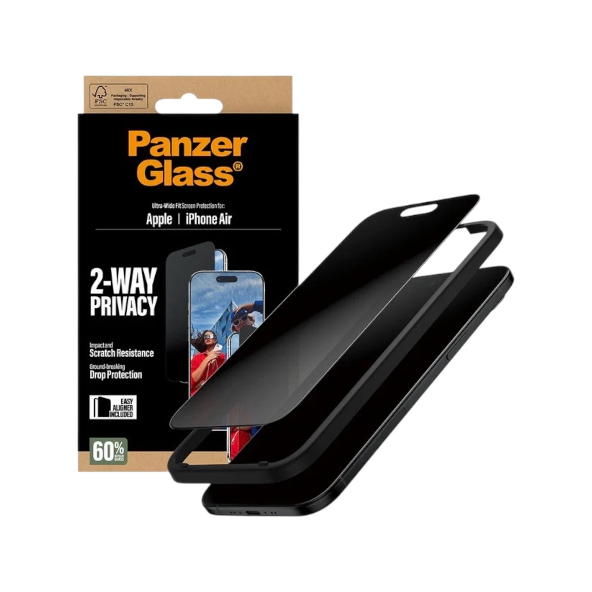 PanzerGlass® Screen Protector for iPhone Air - Privacy PanzerGlass® Screen Protector for iPhone Air - Privacy