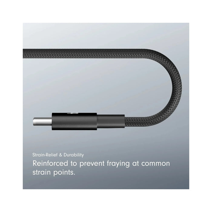 Beats USB‑C to USB‑C Woven Cable (1.5 m) - Bolt Black, available now from TaMiMi Projects in Qatar.
