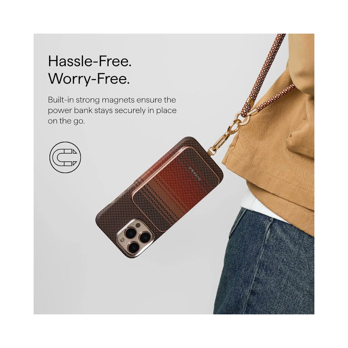 Pitaka MagSafe Portable Charger 5000mAh, delivers up to 15W of fast wireless charging, from TaMiMi Projects in Qatar.