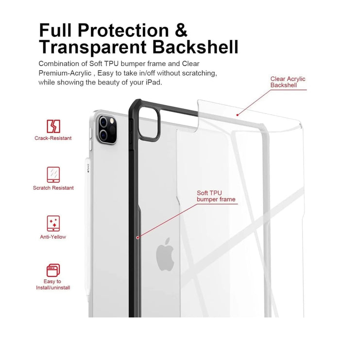 ‫احصل على كفر اكسندو للايباد برو ١٢.٩/ اير ١٣ من تميمى بروجكتس فى قطر. تصميم شفاف مع زوايا ممتصة للصدمات وحماية كاملة.