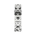 Hermès Apple Watch band 42mm - Blanc/Noir Animaux Bandana, Available now from TaMiMi Projects in Qatar.