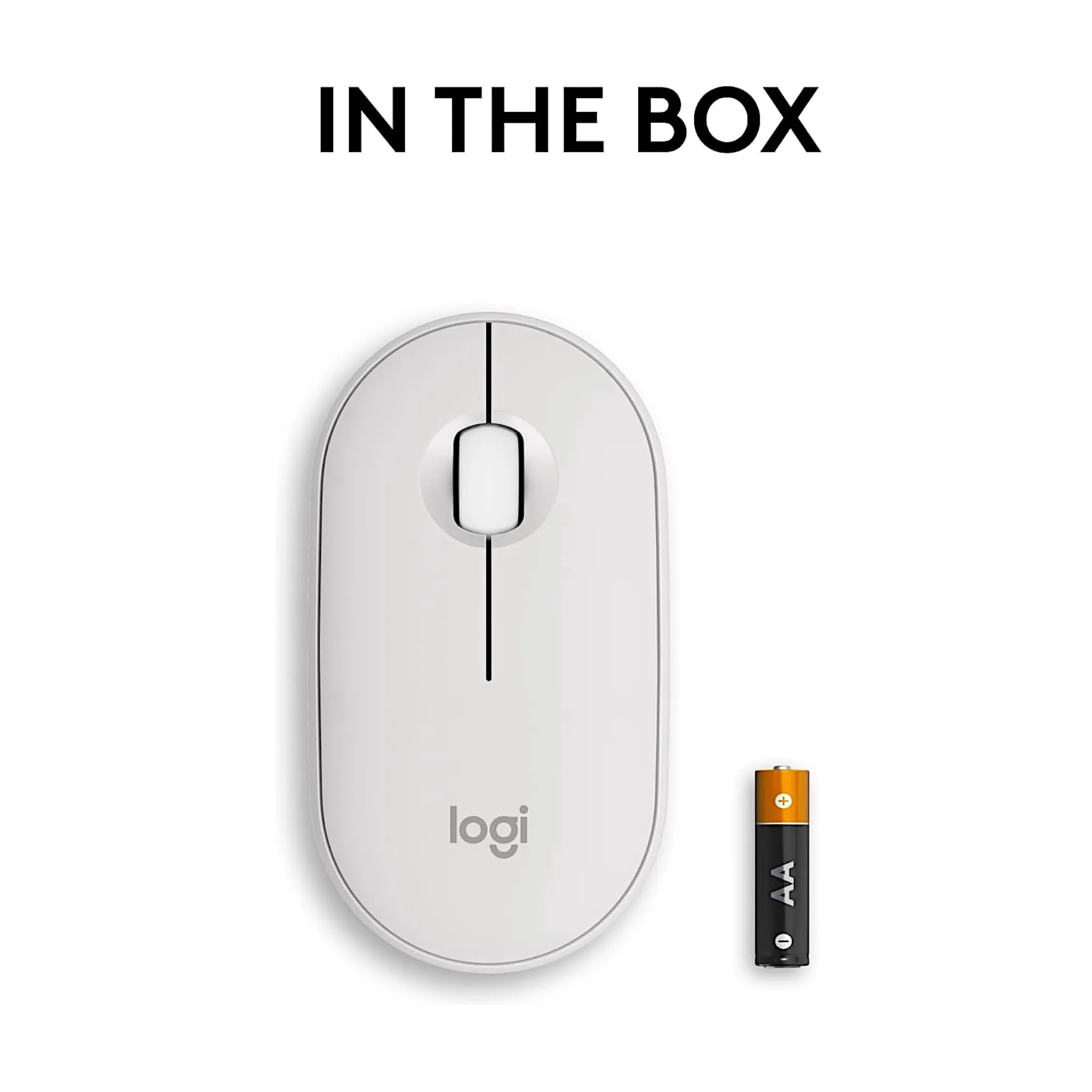 Logitech Pebble 2 M350s Wireless Mouse - White Logitech Pebble 2 M350s Wireless Mouse - White