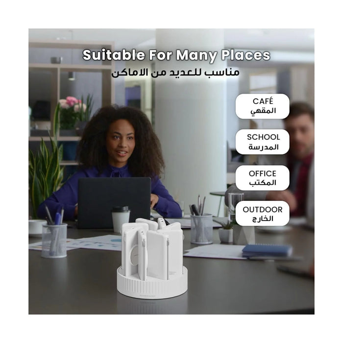 Powerology 8 in 1 Power Bank, 10000mAh, 100W Fast Charging with MagSafe and Built-in Cables - TaMiMi Projects Qatar