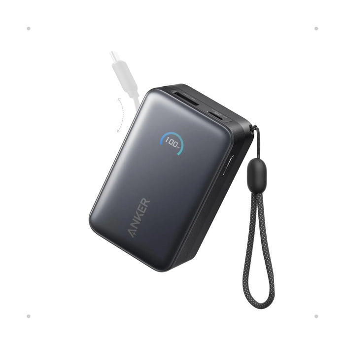 Anker Nano 10000mAh 45W Power Bank with Built-in USB-C Cable - Black
Available now from TaMiMi Projects in Qatar.