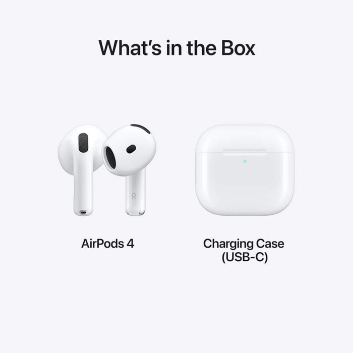 AirPods 4 with Active Noise Cancellation, Adaptive Audio, and USB-C Charging Case. TaMiMi Projects in Qatar.