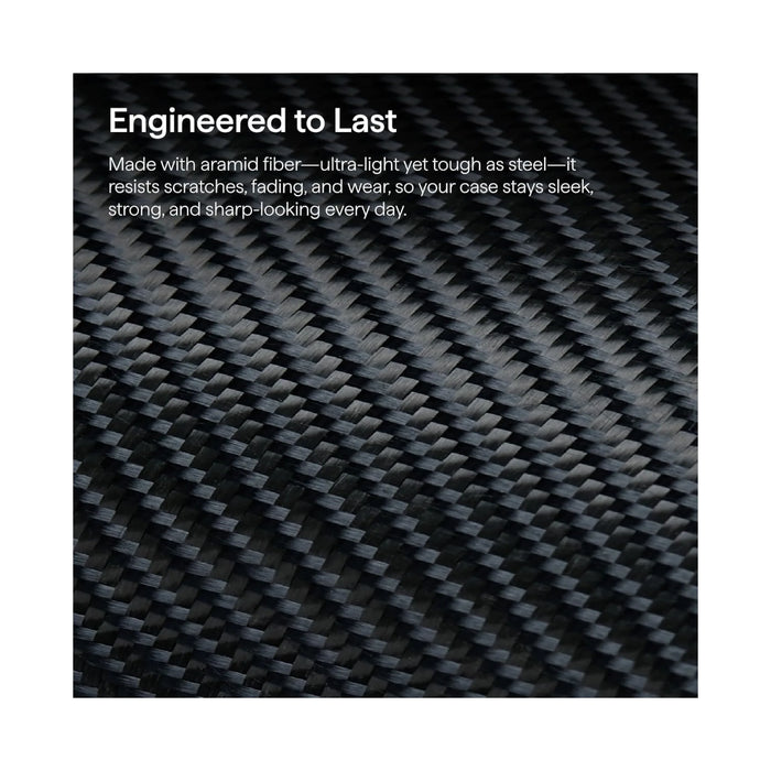 Pitaka iPhone Air Case - Black, Woven from ultra-strong aramid fiber
Available now from TaMiMi Projects in Qatar.