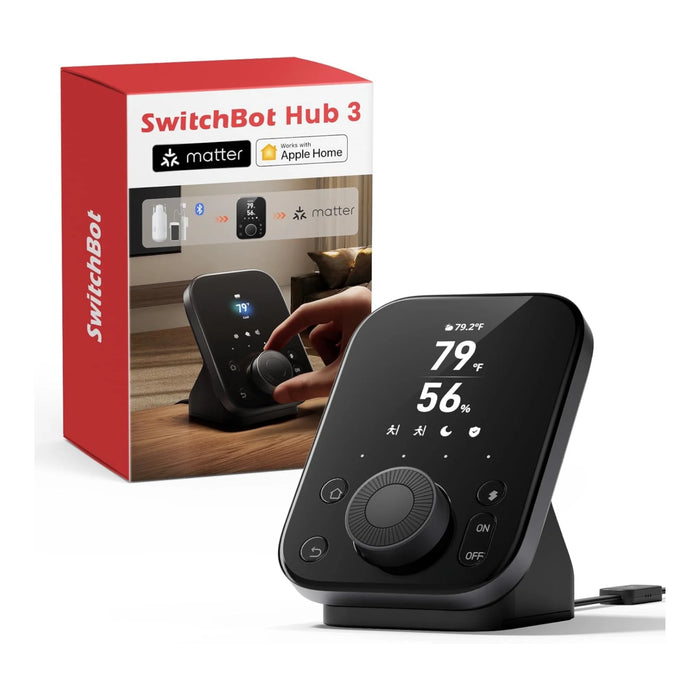 SwitchBot Hub 3 Smart Home Controller, Control all home devices from one hub easily. TaMiMi Projects Qatar.