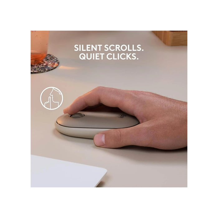 Logitech M350 Line-Friends Wireless Mouse, silent and portable, available from TaMiMi Projects in Qatar.