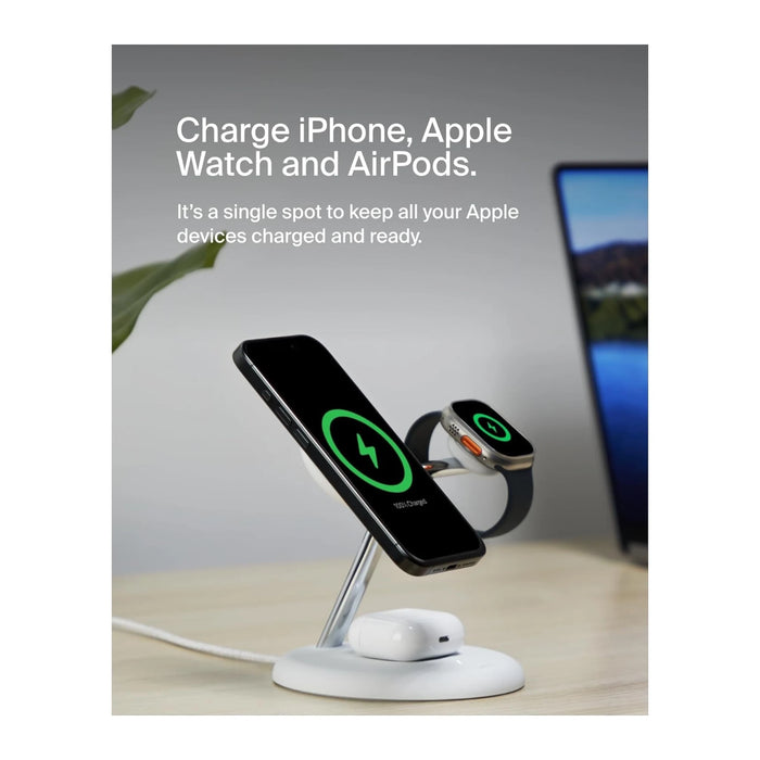 ‫احصل على قاعدة شحن لاسلكي من شركة بيلكن لدى تميمي بروجكتس فى قطر. تدعم خاصية الماج سيف، شحن سريع بقوة ١٥ واط.