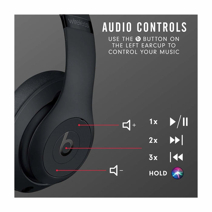 Beats Studio3 Wireless Headphones - Black | TaMiMi Projects Beats Studio3 Wireless Headphones - Black | TaMiMi Projects