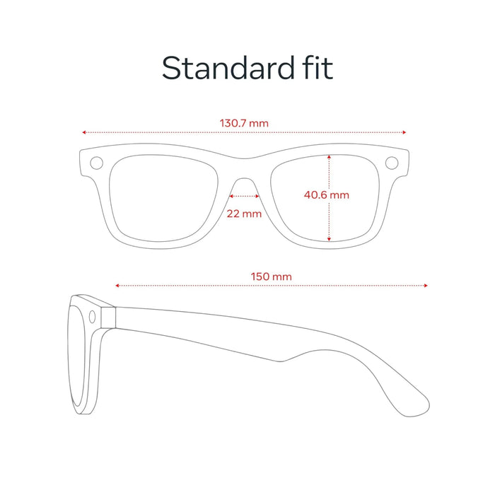 Ray-Ban Meta Wayfarer Gen 2 Matte Black / Transitions Grey - Standard