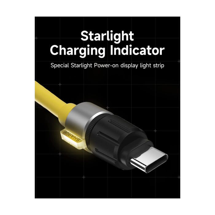 ‫احصل على سلك شحن من شركة SHARGE من تميمي بروجكتس في قطر. شحن سريع PD3.1، تصميم متين، مؤشر إضاءة عصري. 