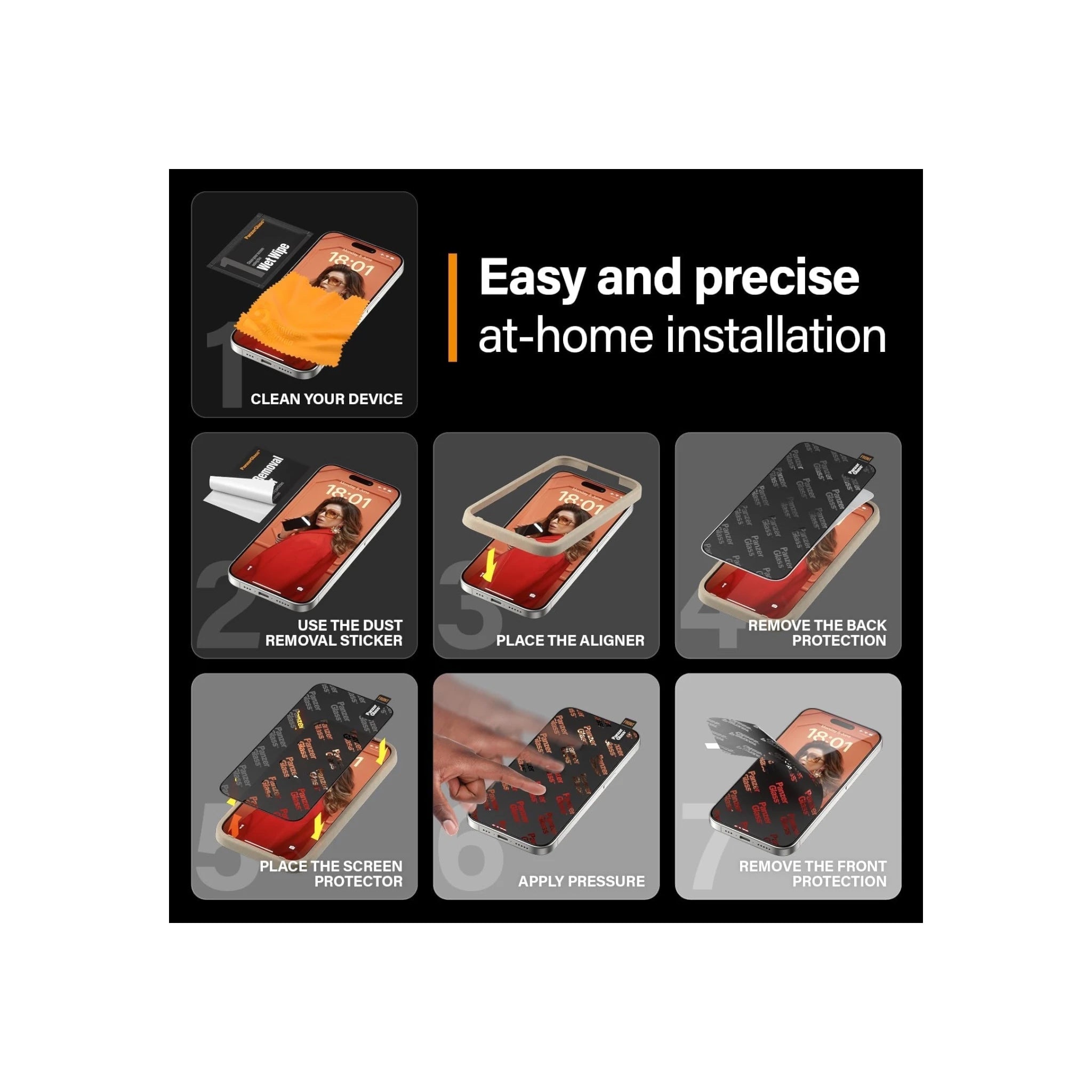 PanzerGlass™ Screen Protector 15 Pro Max - Clear PanzerGlass™ Screen Protector 15 Pro Max - Clear