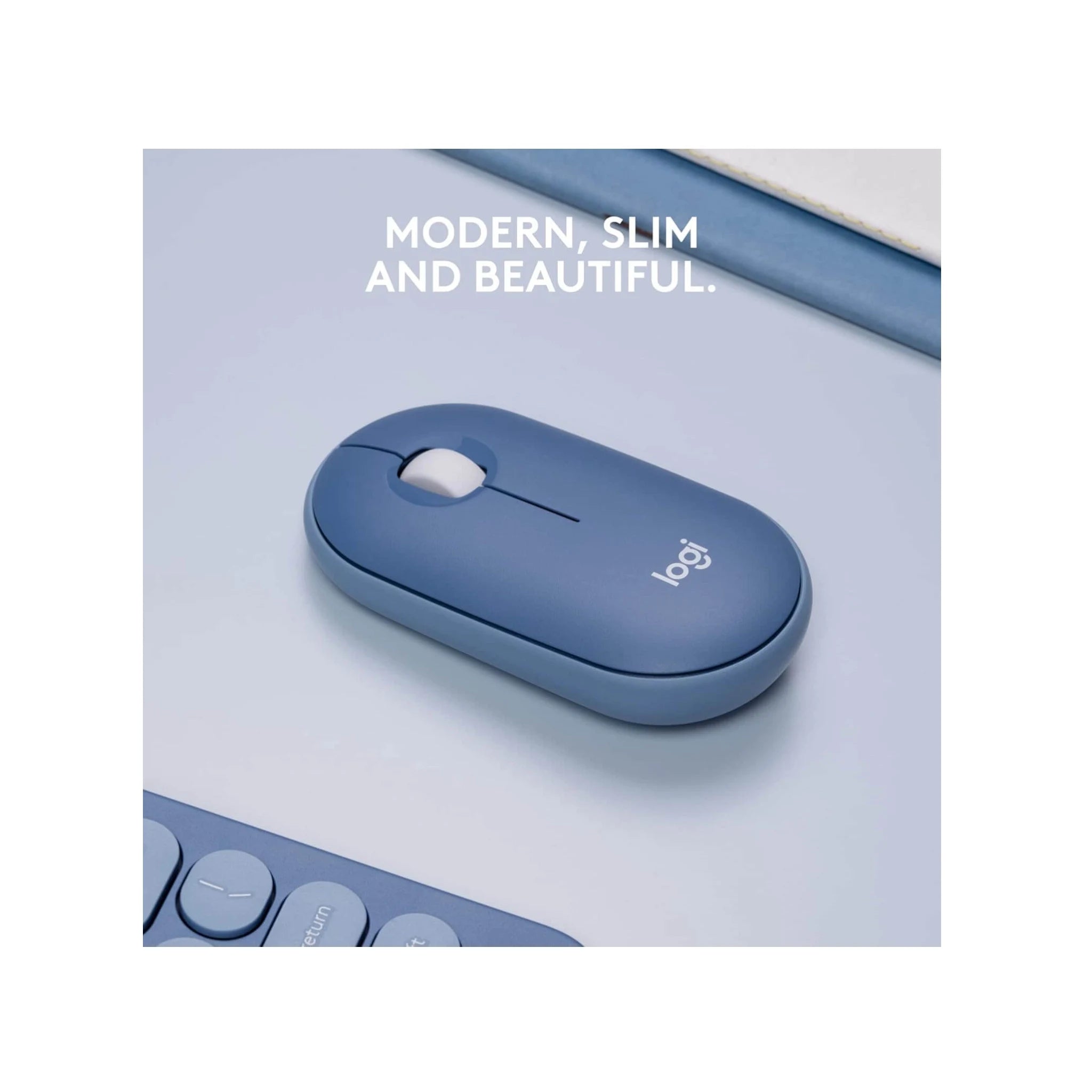 Logitech M350 Wireless Mouse - Blueberry Logitech M350 Wireless Mouse - Blueberry