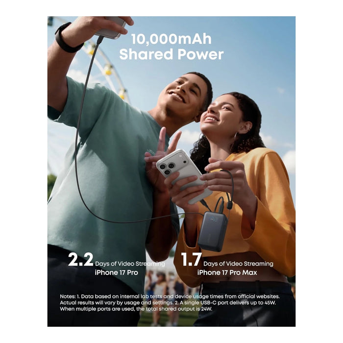 ‫احصل على بطارية أنكر سعة ١٠ الف مللي أمبير من تميمي بروجكتس فى قطر. كابل USB-C مدمج، شحن سريع، شاشة ذكية، مثالي للسفر. 