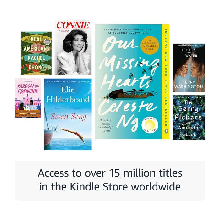 Amazon Kindle Paperwhite 12th Gen 16GB, A single charge via USB-C lasts up to 12 weeks. Available at TaMiMi Projects, Qatar.