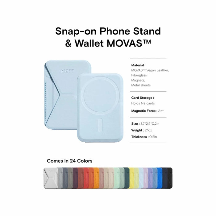 MOFT Magnetic Wallet Stand with MagSafe, sleek design perfect for daily use, available now from TaMiMi Projects in Qatar.