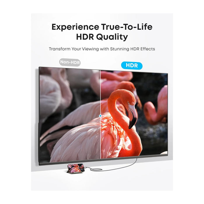 Anker USB C to HDMI Cable - 1.8m, provides total compatibility with the newest computers and device, at TaMiMi Projects in Qatar