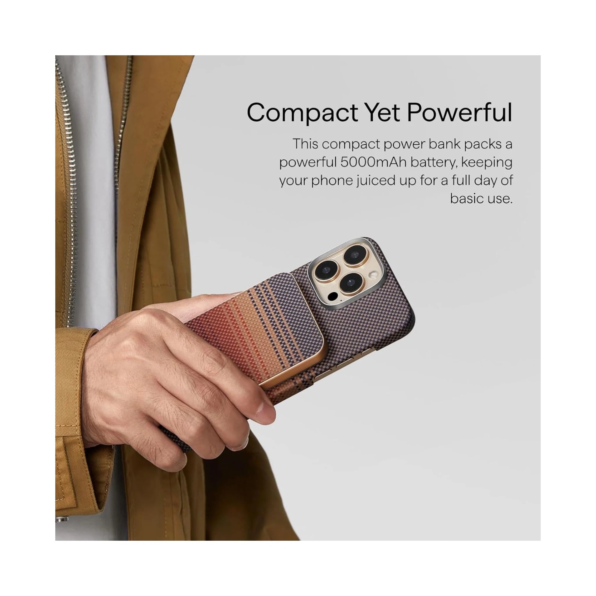 Pitaka MagSafe Portable Charger 5000mAh - Sunset Pitaka MagSafe Portable Charger 5000mAh - Sunset