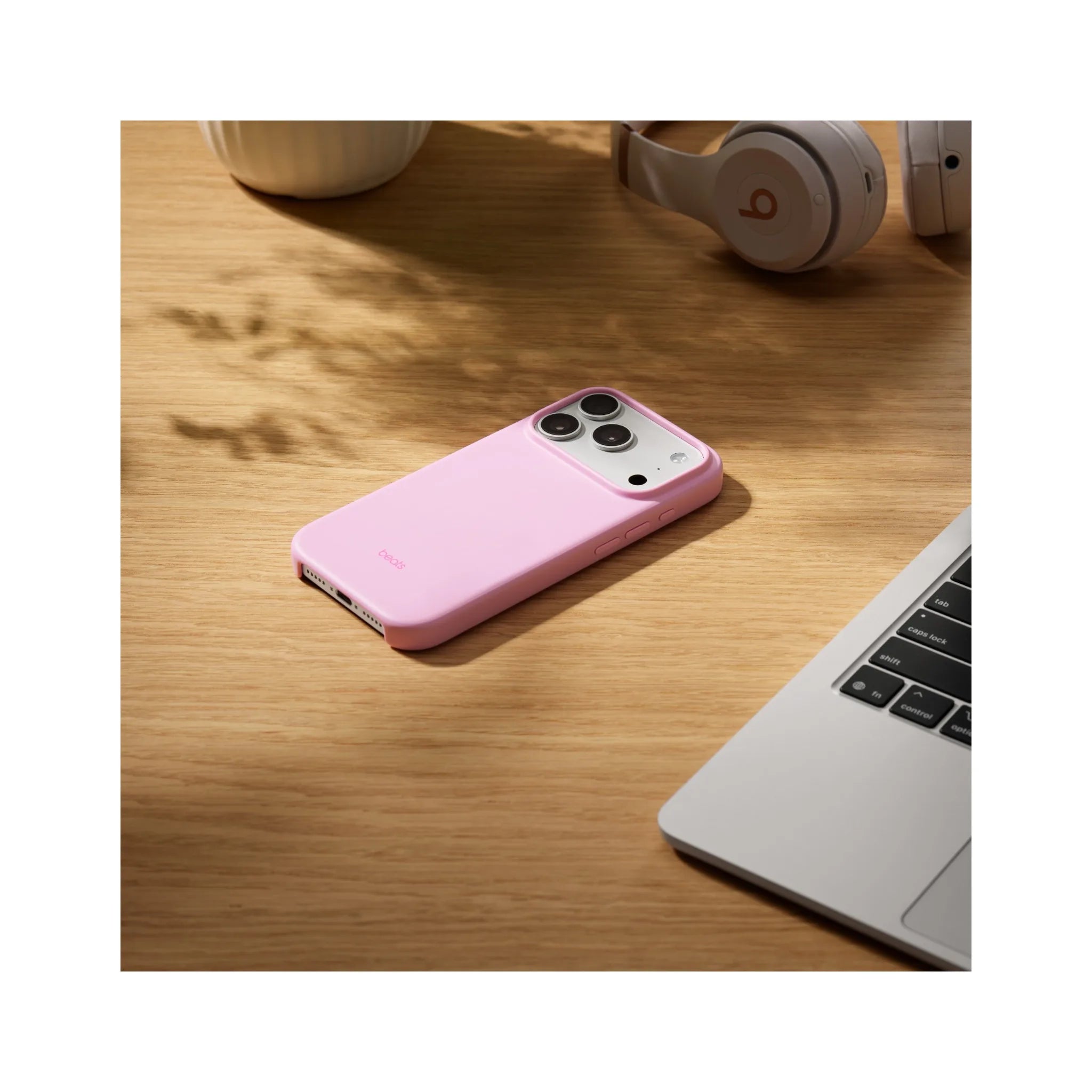 Beats iPhone 17 Pro Case with MagSafe & Camera Control - Pebble Pink Beats iPhone 17 Pro Case with MagSafe & Camera Control - Pebble Pink