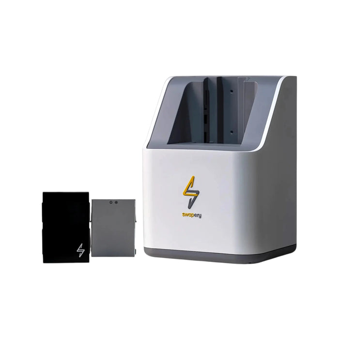 Swapery Battery Swapping Device, Smart battery swapping system for instant charging in seconds. TaMiMi Projects Qatar.