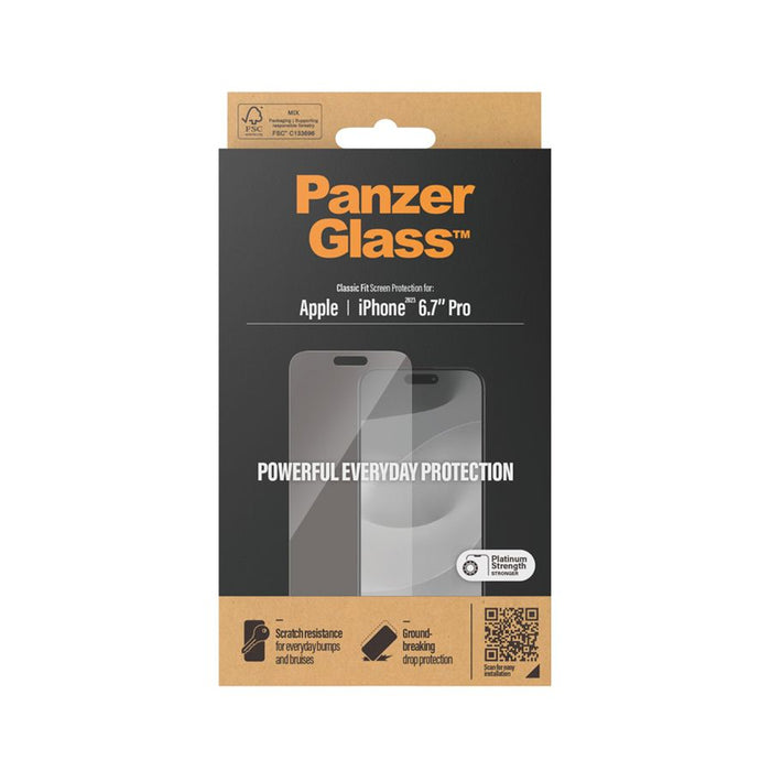 Get PanzerGlass حماية بانزر للايفون ١٥برو ماكس - شفاف كامل in Qatar from TaMiMi Projects