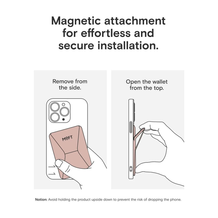MOFT Magnetic Wallet Stand - MagSafe - Classic Nude