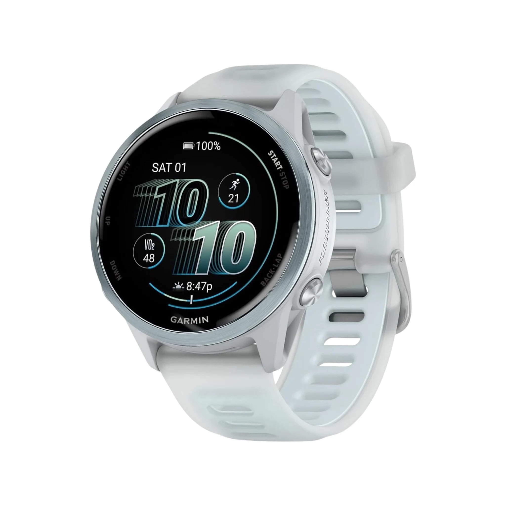 Forerunner® 570 - Whitestone / Cloud Blue - 42mm Forerunner® 570 - Whitestone / Cloud Blue - 42mm
