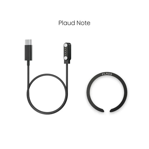 Plaud Note Accessory Kit - Charging Cable & Magnetic Ring, Available now from TaMiMi Projects in Qatar.