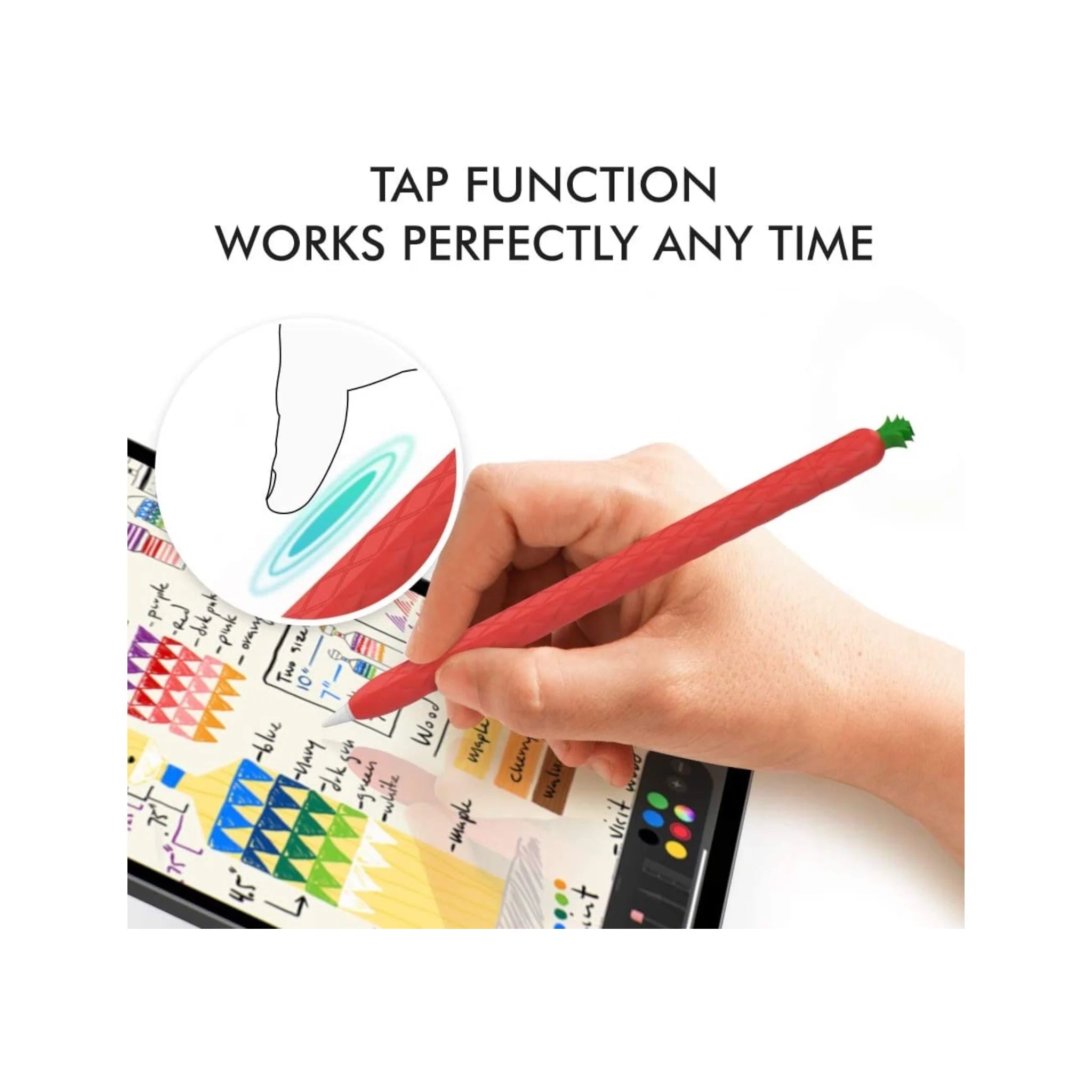 AhaStyle Case for Apple Pencil 2 / Pro - Red Pineapple AhaStyle Case for Apple Pencil 2 / Pro - Red Pineapple