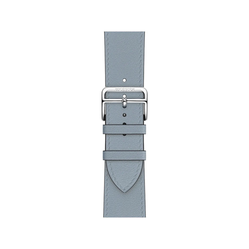 Apple Watch Hermès 46mm - Bleu Lin Single Tour, Available now from TaMiMi Projects in Qatar.