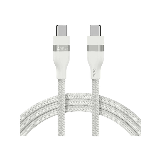Anker USB-C to USB-C Cable 240W - 6ft, 
combines a soft touch with easy storage,
Available now from TaMiMi Projects in Qatar.
