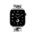 Hermès Apple Watch band 42mm - Blanc/Noir Animaux Bandana, Available now from TaMiMi Projects in Qatar.