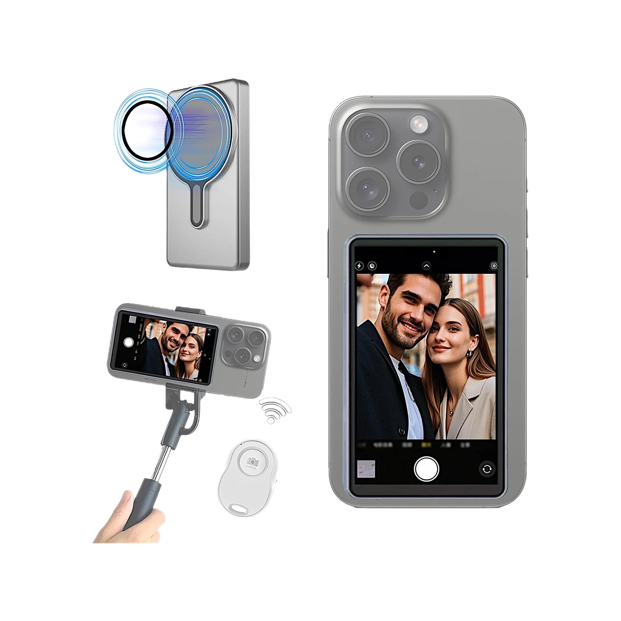 Magnetic Selfie Screen for Phone Magnetic Selfie Screen for Phone