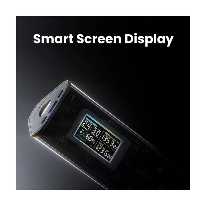 SHARGE Power Bank 24000mAh 170W - White, Charge 3 devices with two 140W USB-C and 1 USB-A port, at TaMiMi Projects.