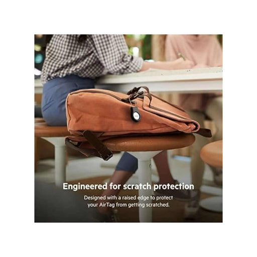 airtag secure holder with metal cable belkin