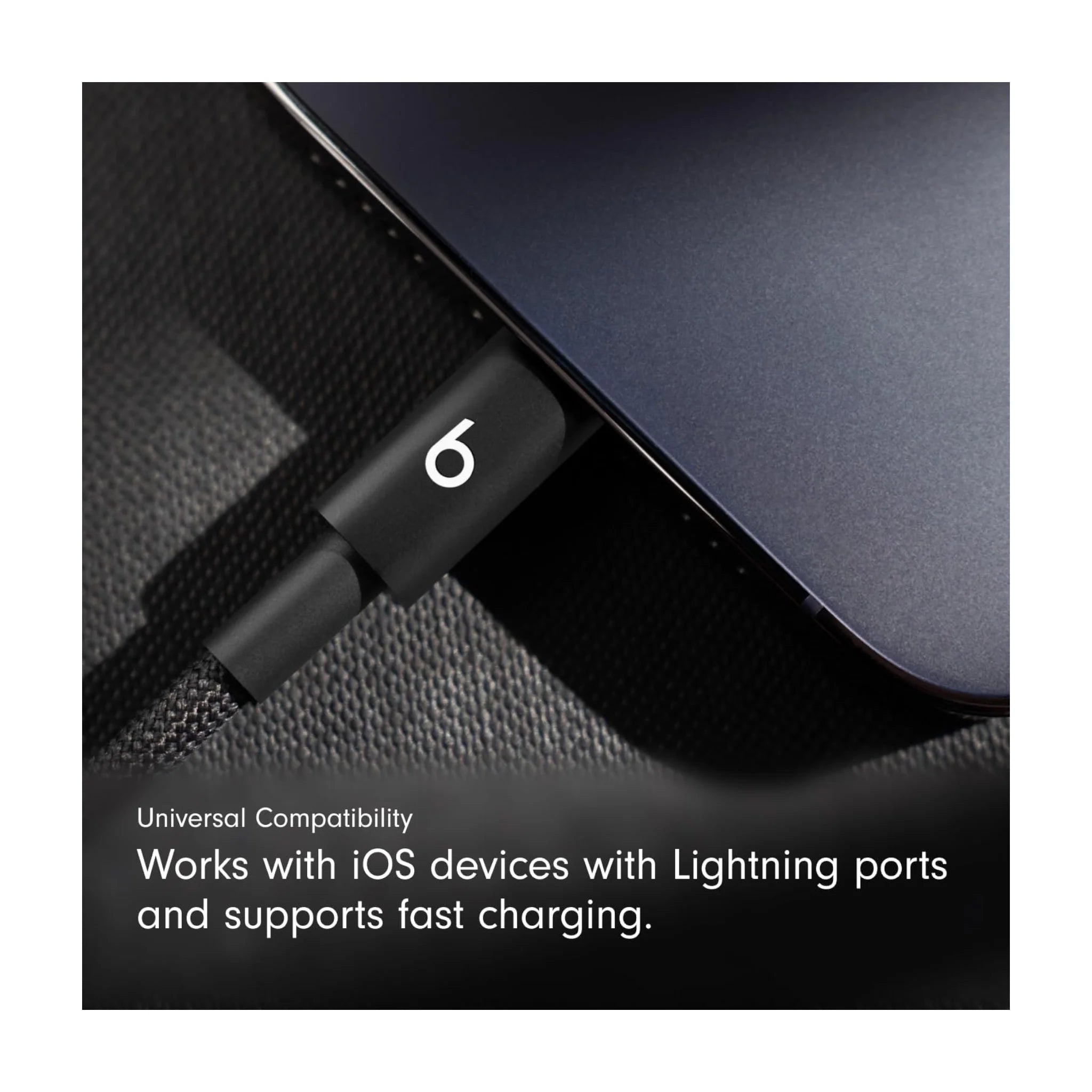 Beats USB‑C to Lightning Woven Cable (20cm) - Bolt Black Beats USB‑C to Lightning Woven Cable (20cm) - Bolt Black
