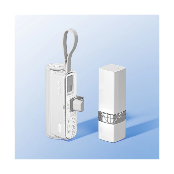 ‫احصل على باور بنك SHARGE Flow Mini من تميمي بروجكتس في قطر. تصميم صغير، شحن سريع، مع كيبل مدمج لأجهزة iPhone وAndroid. 