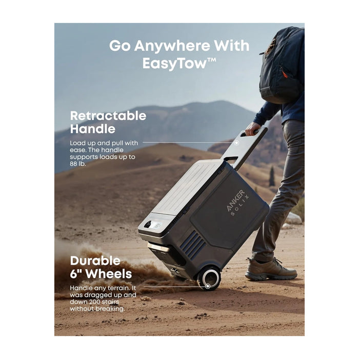 Anker SOLIX EverFrost 2 Portable Electric Cooler 40L, ideal for camping, travel, and outdoor trips. from TaMiMi Projects in Qatar.