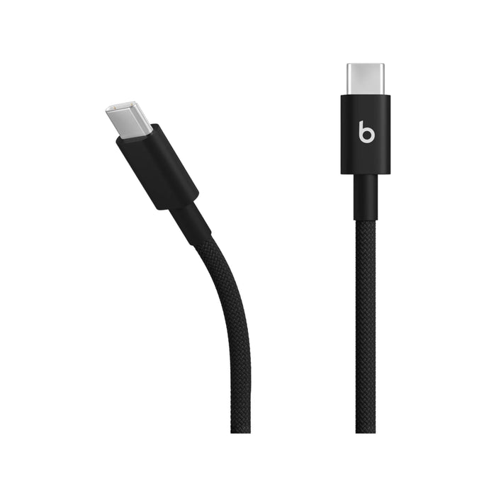 Beats USB‑C to USB‑C Woven Cable (1.5 m) - Bolt Black, available now from TaMiMi Projects in Qatar.