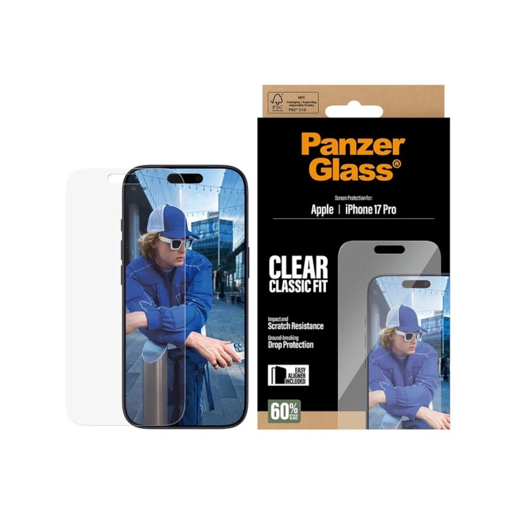 PanzerGlass® Screen Protector iPhone 17 Pro | Classic Fit PanzerGlass® Screen Protector iPhone 17 Pro | Classic Fit