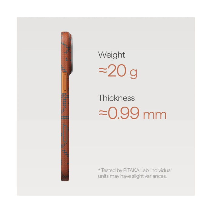 Pitaka iPhone 17 Pro Max Case - Leaping (Blue Orange) TaMiMi Projects Qatar.