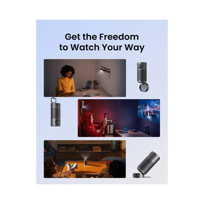 ‫احصل على بروجكتر من شركة انكر نيبولا كابسول اير من تميمي بروجكتس في قطر. محمول بدقة 720p وبطارية تدوم ساعتين. 