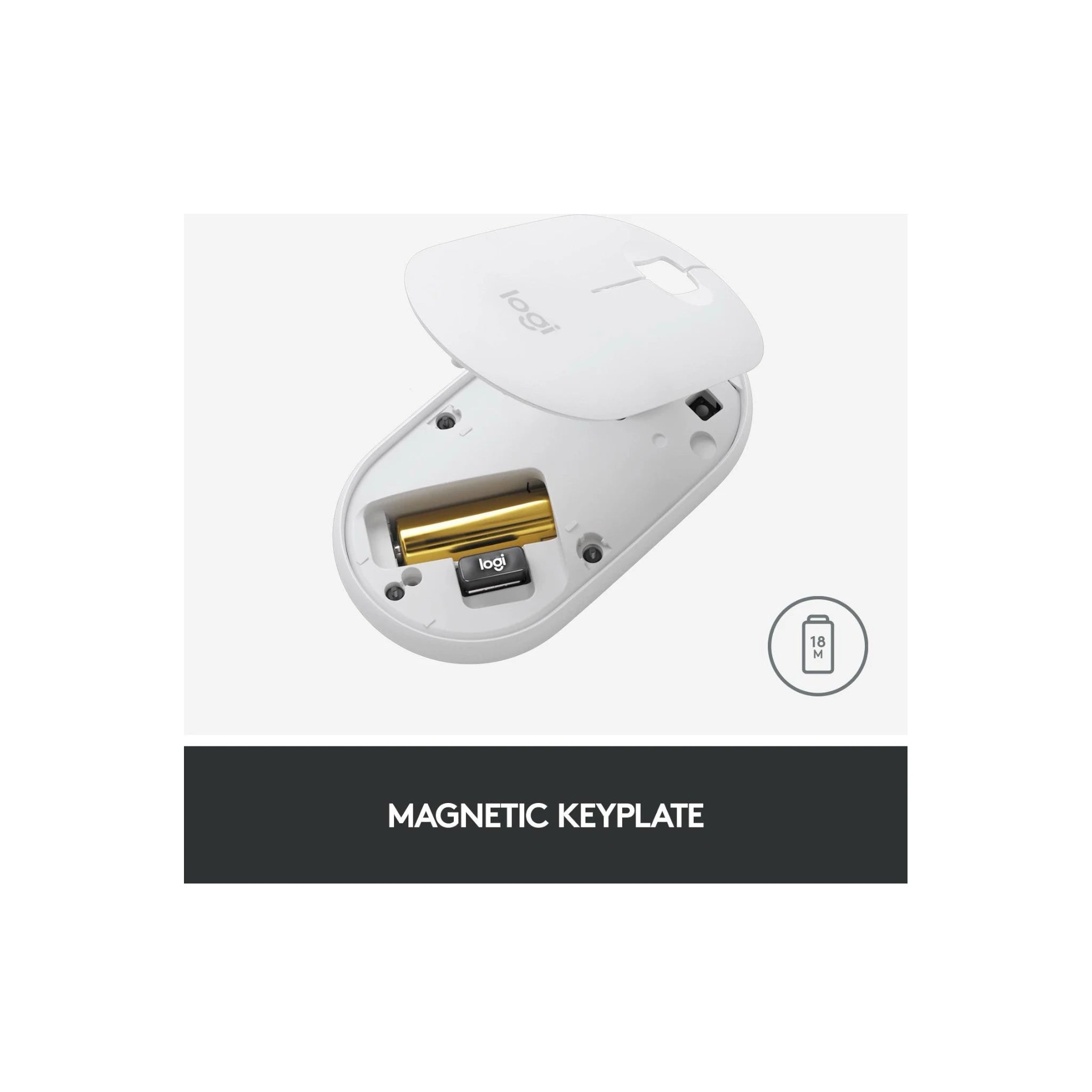 Logitech M350 Wireless Mouse - White Logitech M350 Wireless Mouse - White