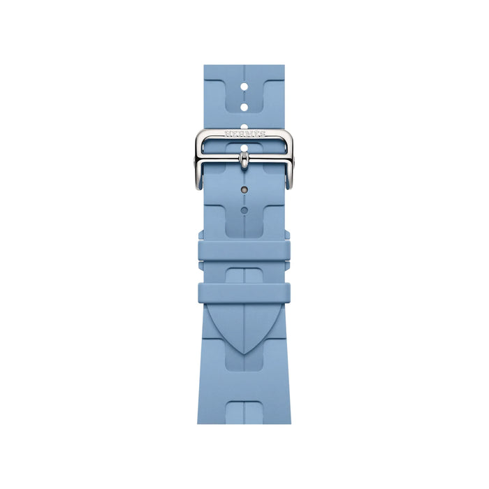 Hermès Apple Watch Band 46mm in Bleu Pastel Kilim. TaMiMi Projects Qatar.